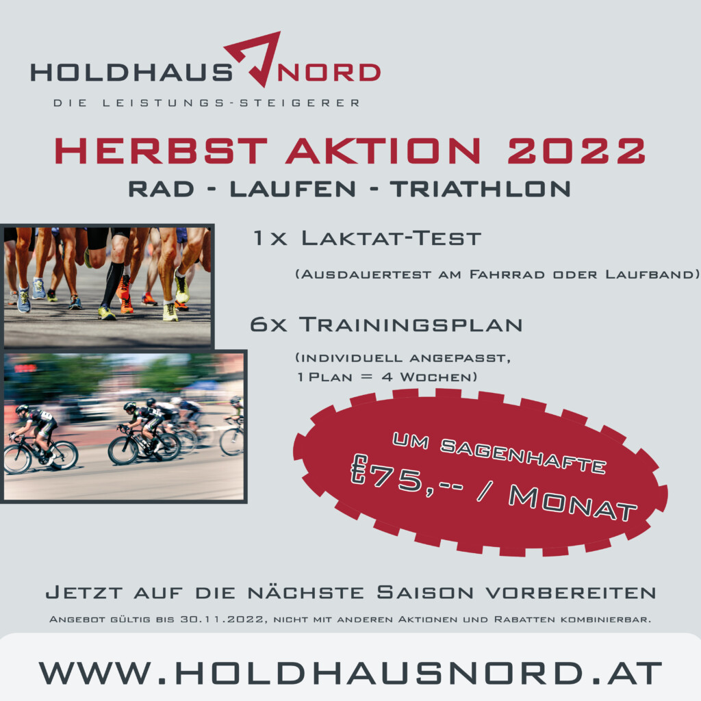 Herbst Aktion - Rad - Laufen - Triathlon - Laktattest
